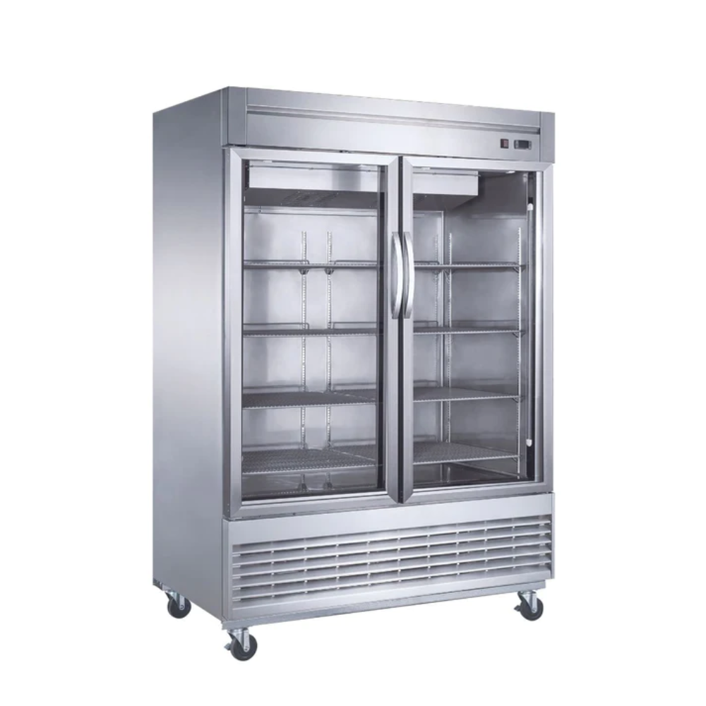 Refrigerador Vertical Puertas de Cristal en Acero Inoxidable UR-54C-2G